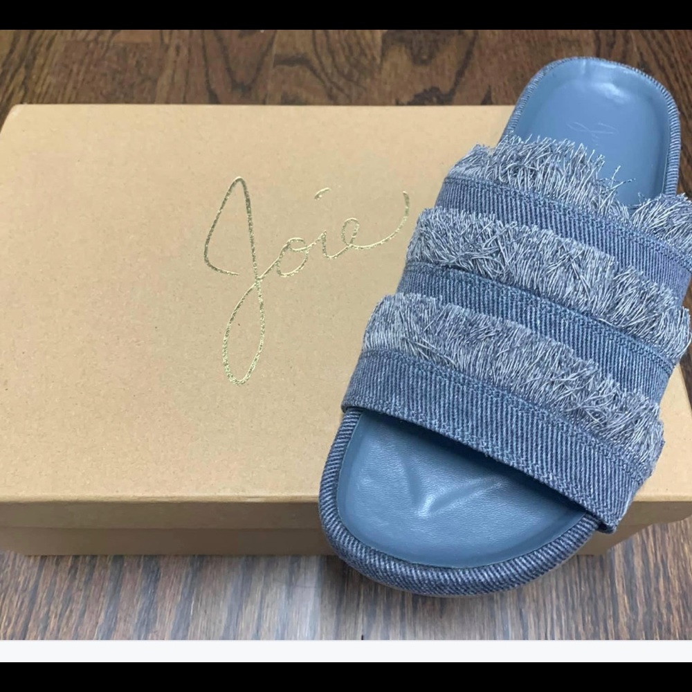 Brand new in box Joie denim slides